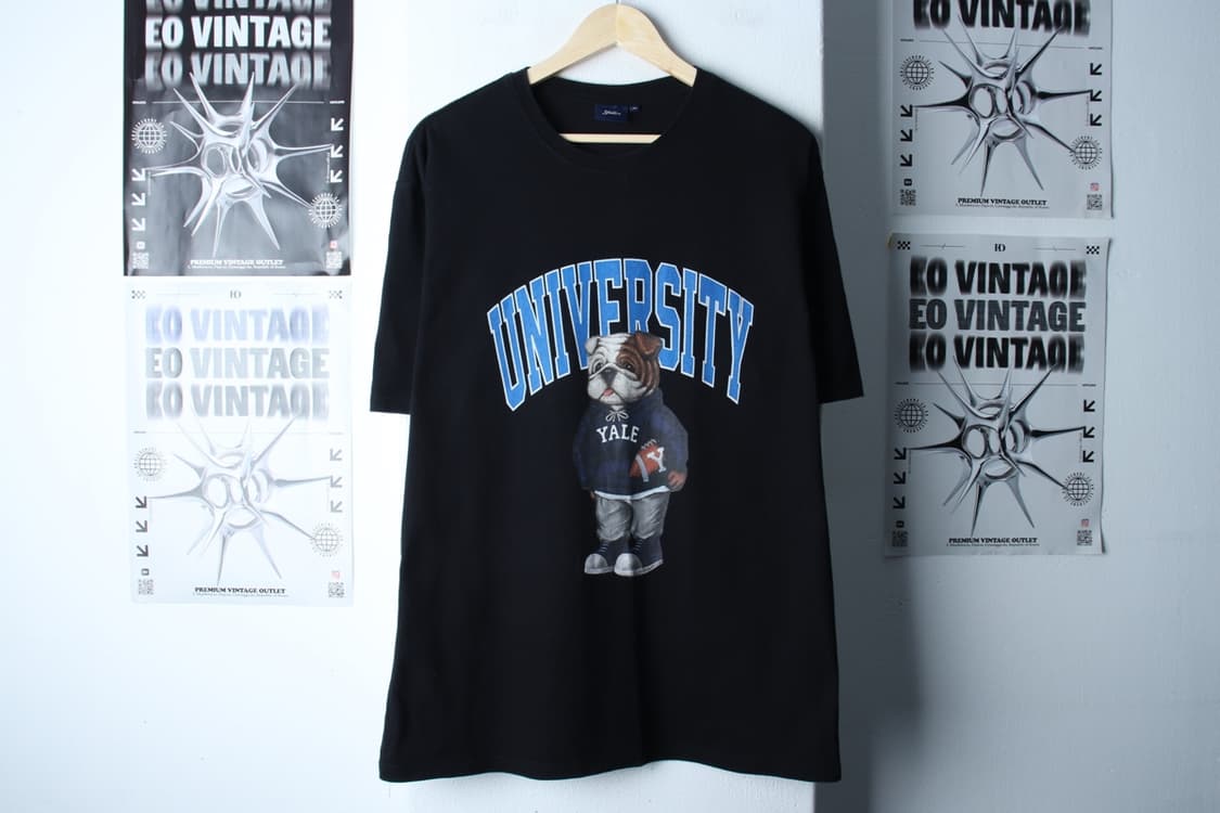 (XL-3XL) 예일 반팔 티셔츠 빅사이즈 불독 올드스쿨-H30852 상품이미지2
