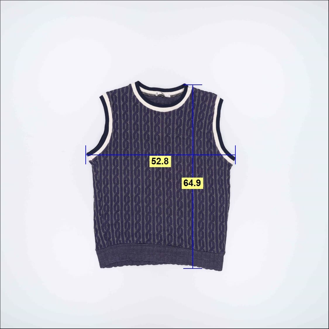 실측확인 마초 니트 조끼 0518H 상품이미지4
