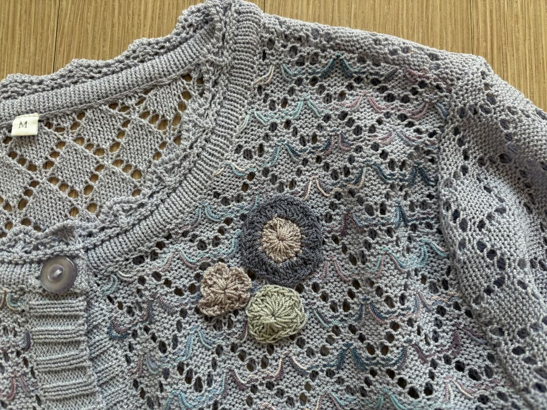 모리걸 나비 목걸이~ 크로쉐 가디건 상품이미지4