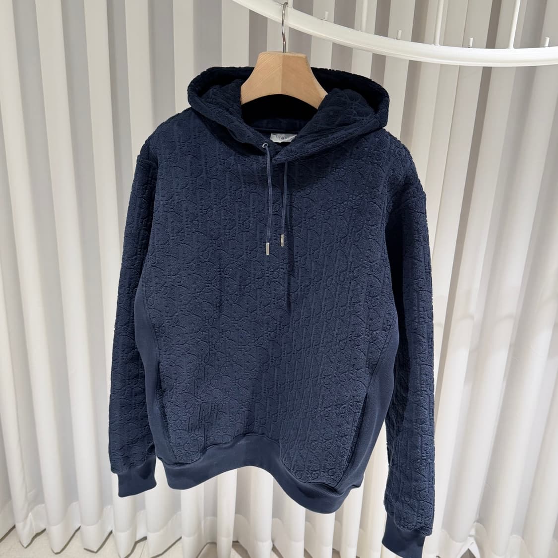 (S+/L) / 디올 오블리크 네이비 후드 티셔츠 상품이미지2