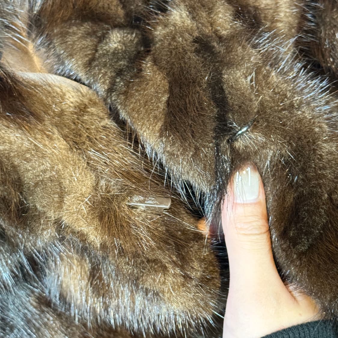 S) DOHO 브라운 밍크 숏 코트 퍼 자켓 상품이미지4