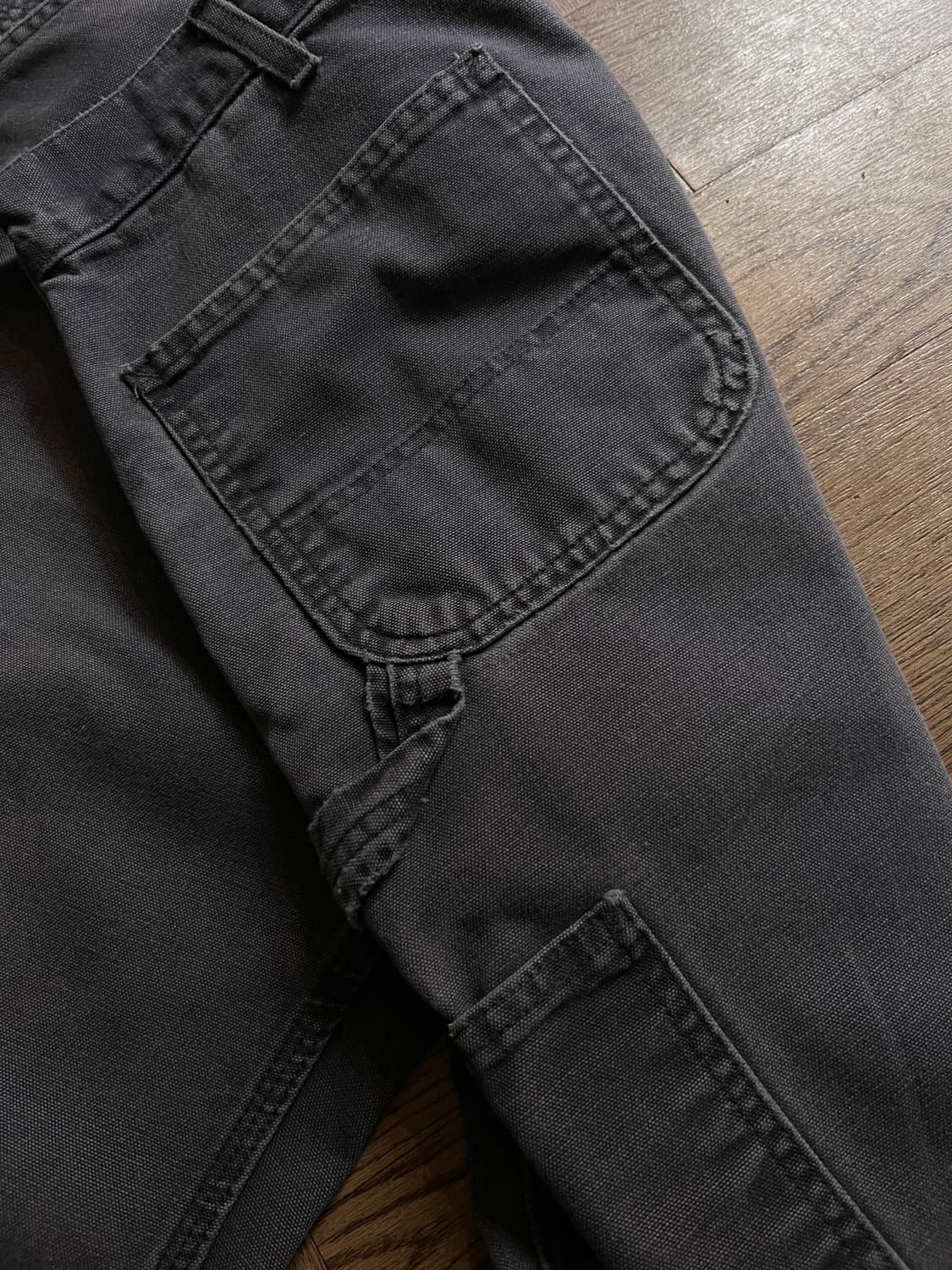 [36]칼하트 USA 빈티지 워싱 페트롤 블루 카펜터 워크 팬츠 상품이미지7