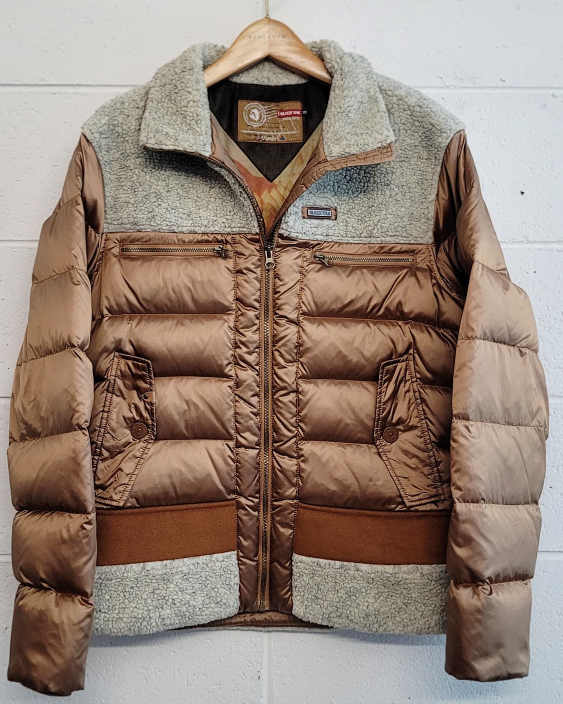 블랙야크(BLACK YAK) 구스다운(거위털) 후리스믹스 패딩점퍼 판매 상품이미지1