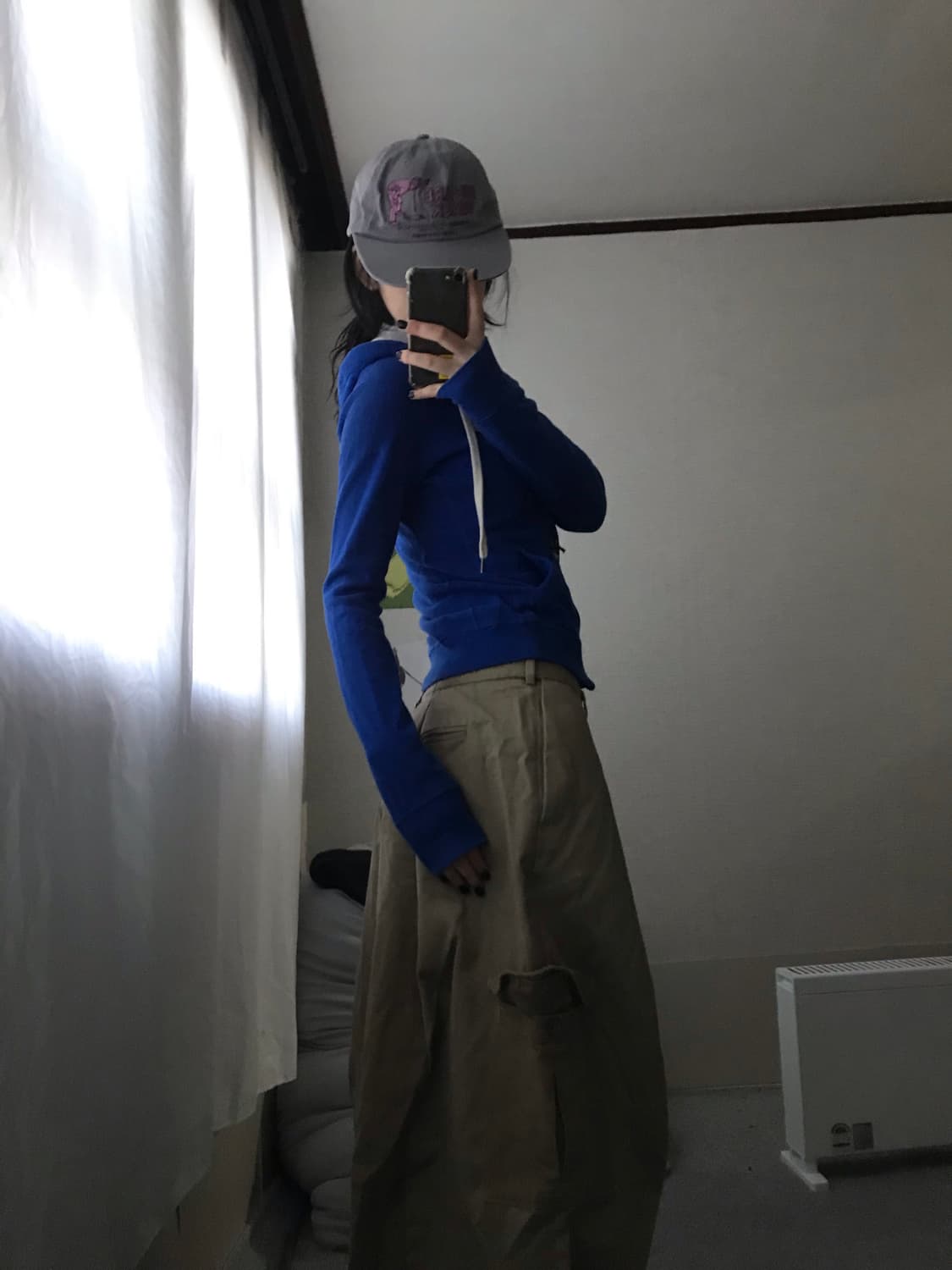 아베크롬비 블루 딱붙핏 후드집업 상품이미지2