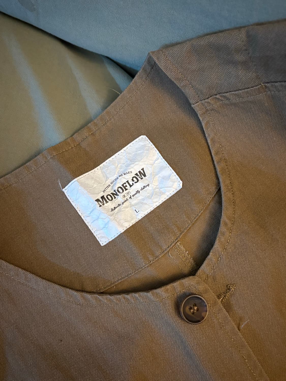 모노플로우 베이지 아메카지 더블포켓 베스트 상품이미지5