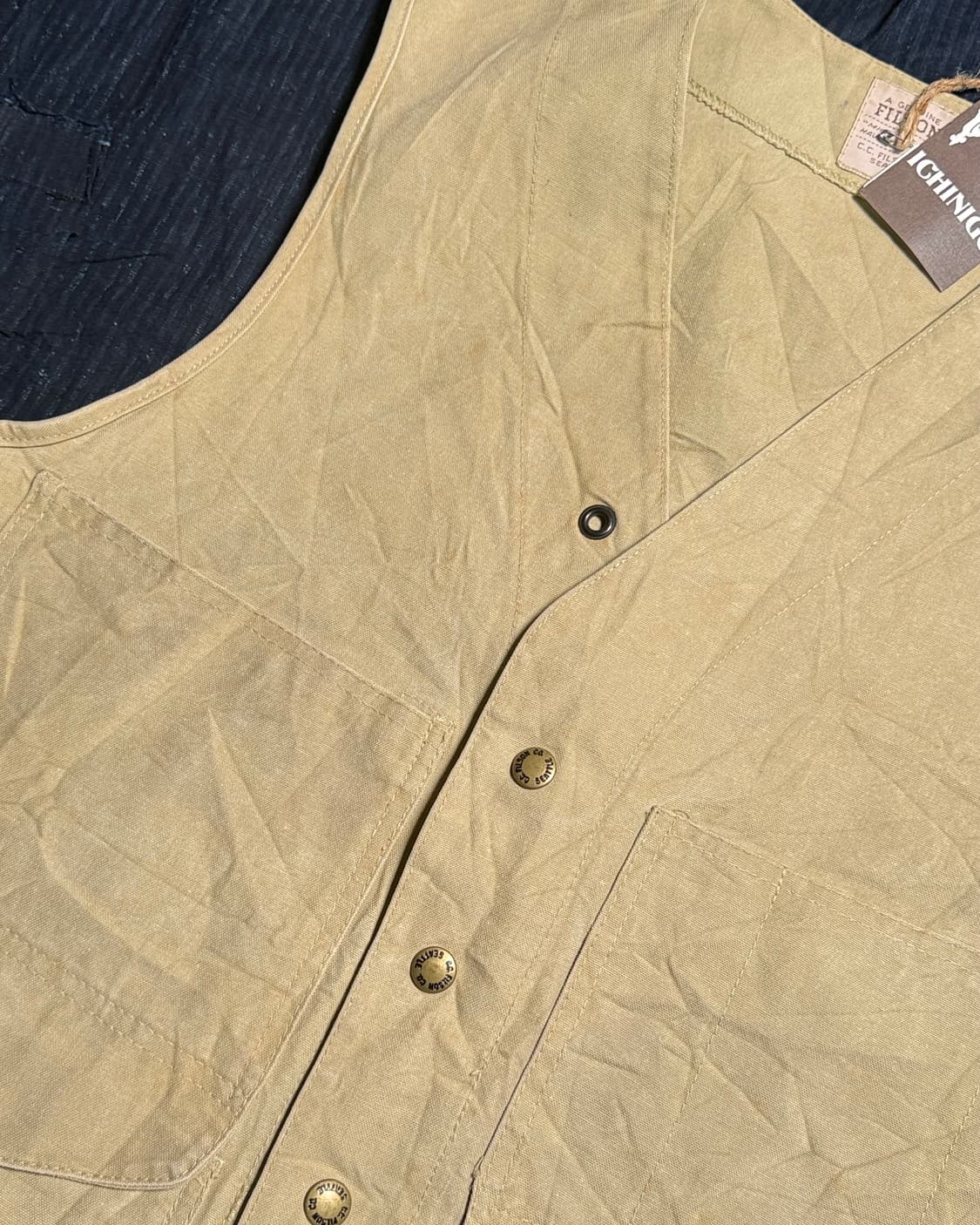 80-90‘s 필슨 캔버스 베스트 40-42 상품이미지2
