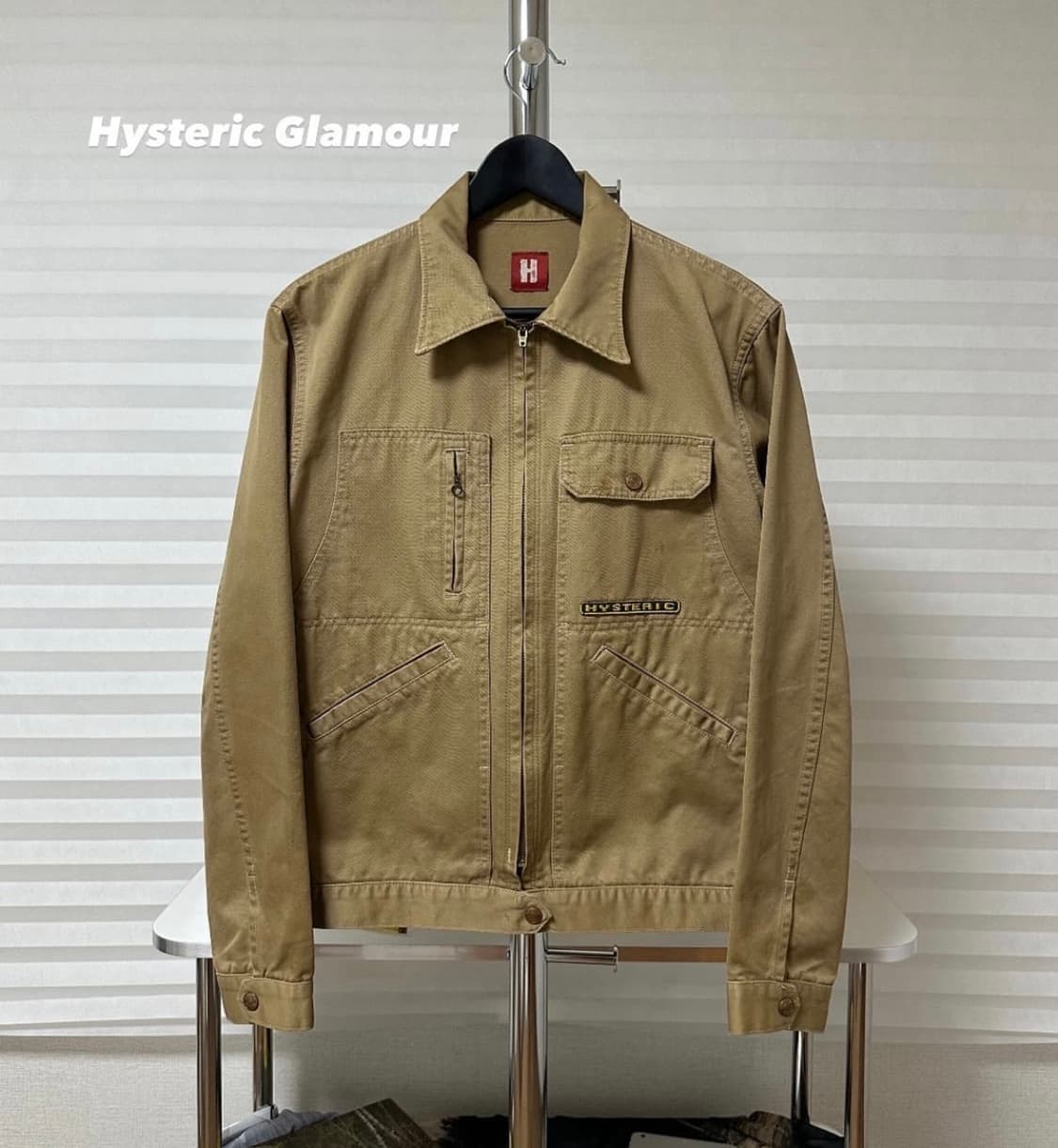 히스테릭글래머 코튼 트윌 집업 자켓 상품이미지1