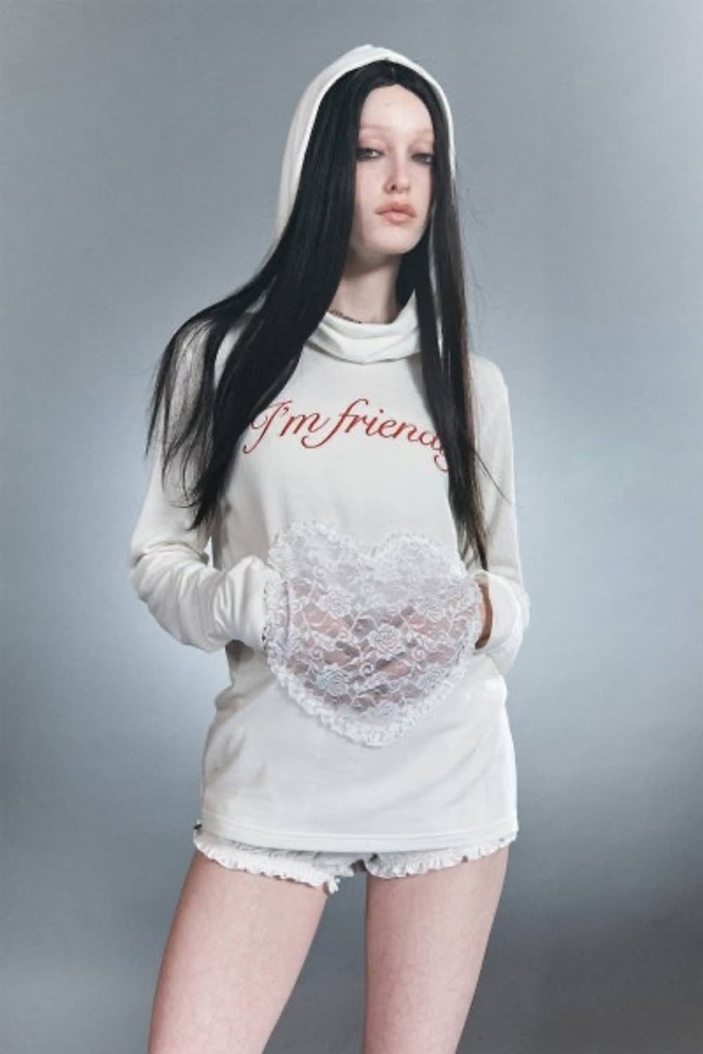 스컬프터 캐스퍼 하트레이스 롱슬리브후드 M 상품이미지1