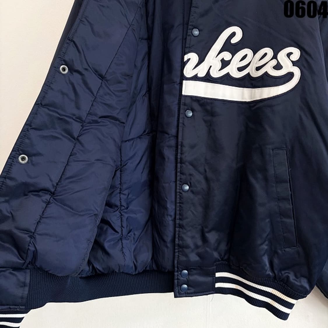 마제스틱 뉴욕 양키스 로고 바시티 스타디움 자켓 XL 0604 상품이미지8