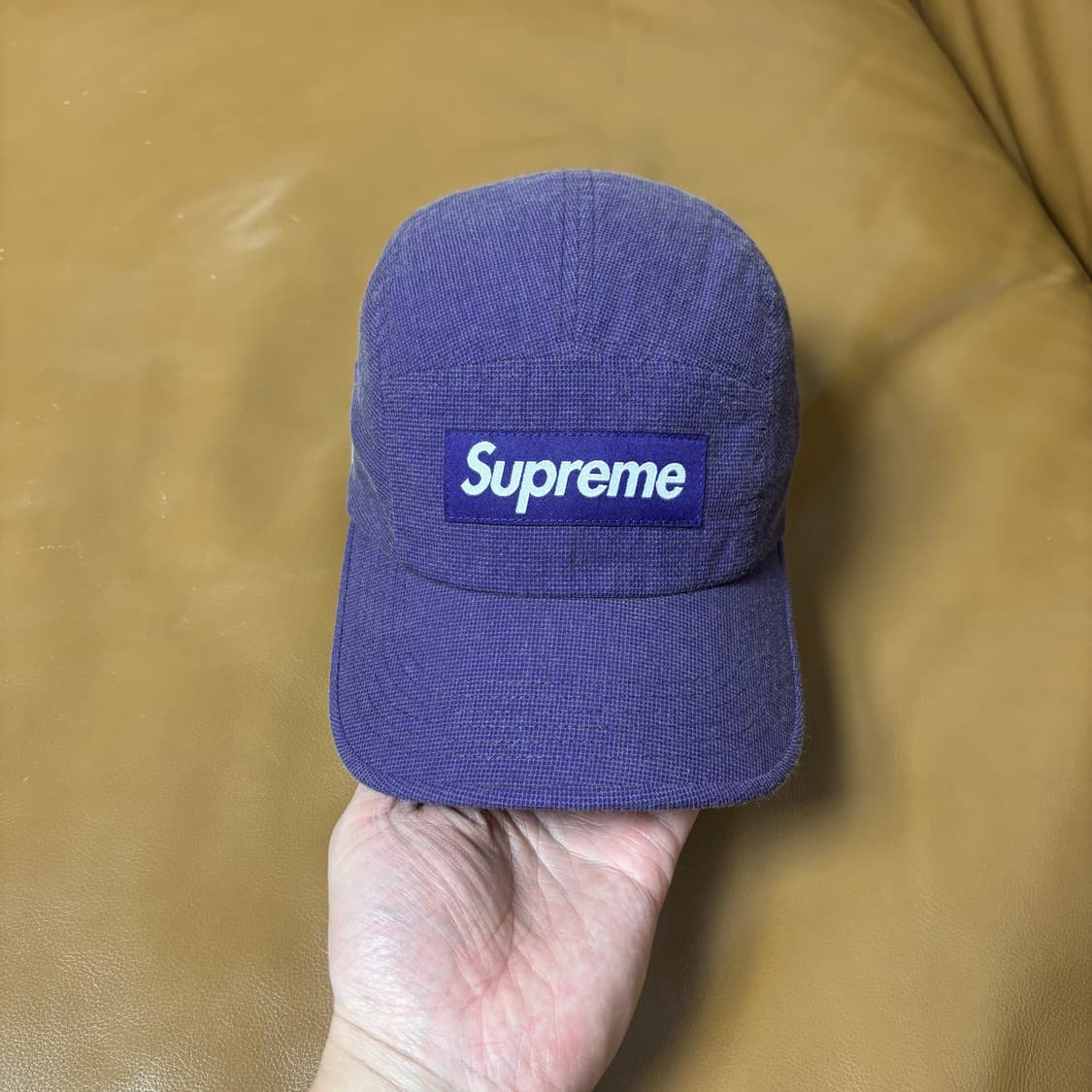 슈프림 캠프캡 모자 박스로고 케블라 퍼플 상품이미지2