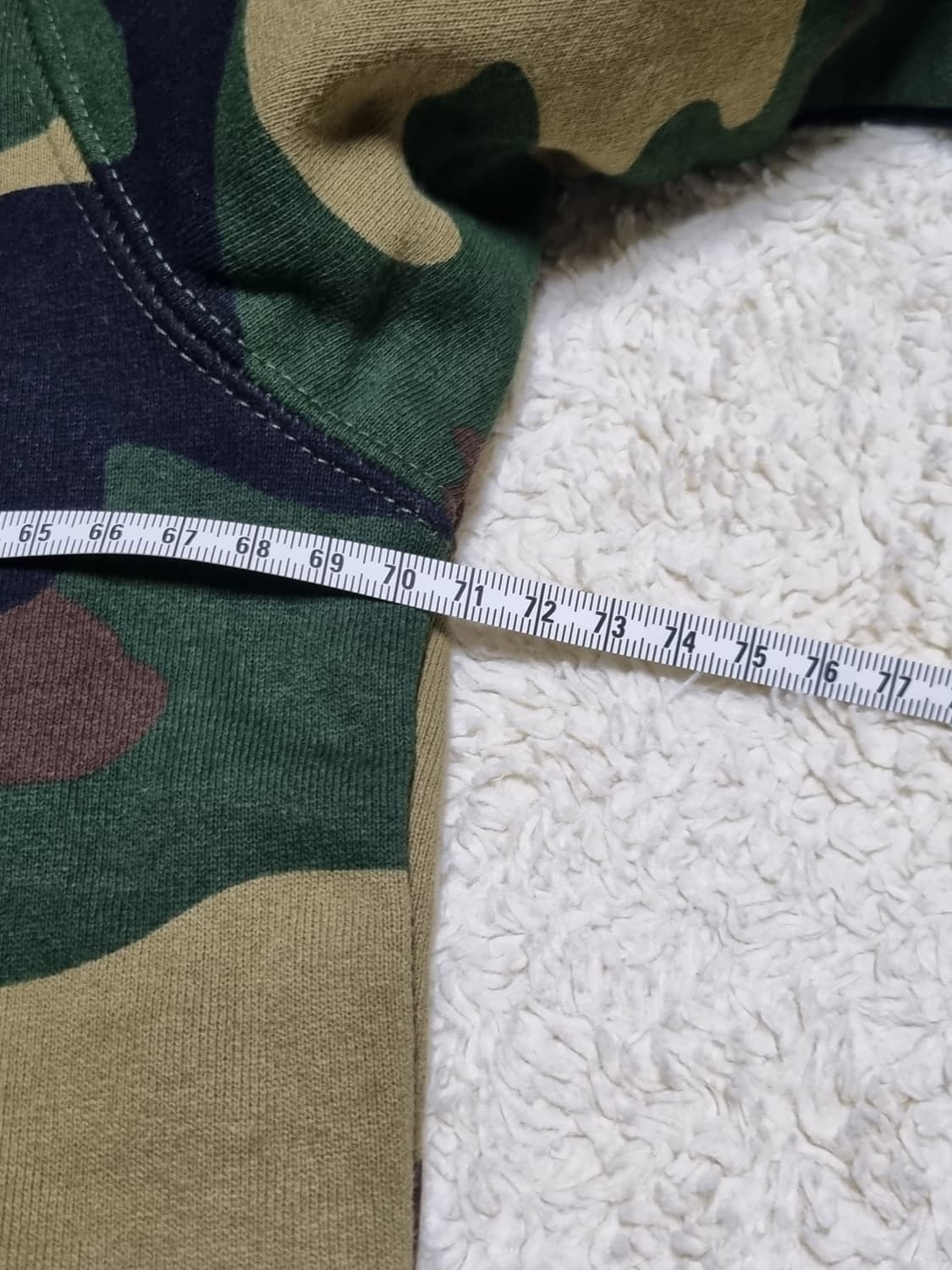 슈프림 스몰 박스 로고 집업 우드랜드 카모 상품이미지2