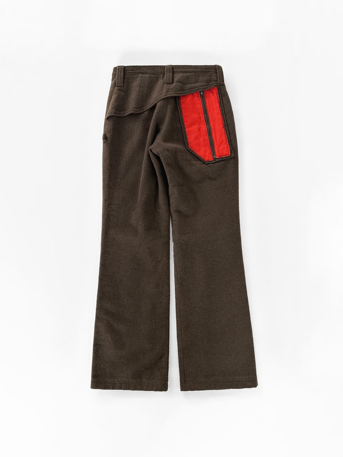 빈티지 밀리터리 디테일 울 블랜드 플레어 팬츠 상품이미지4