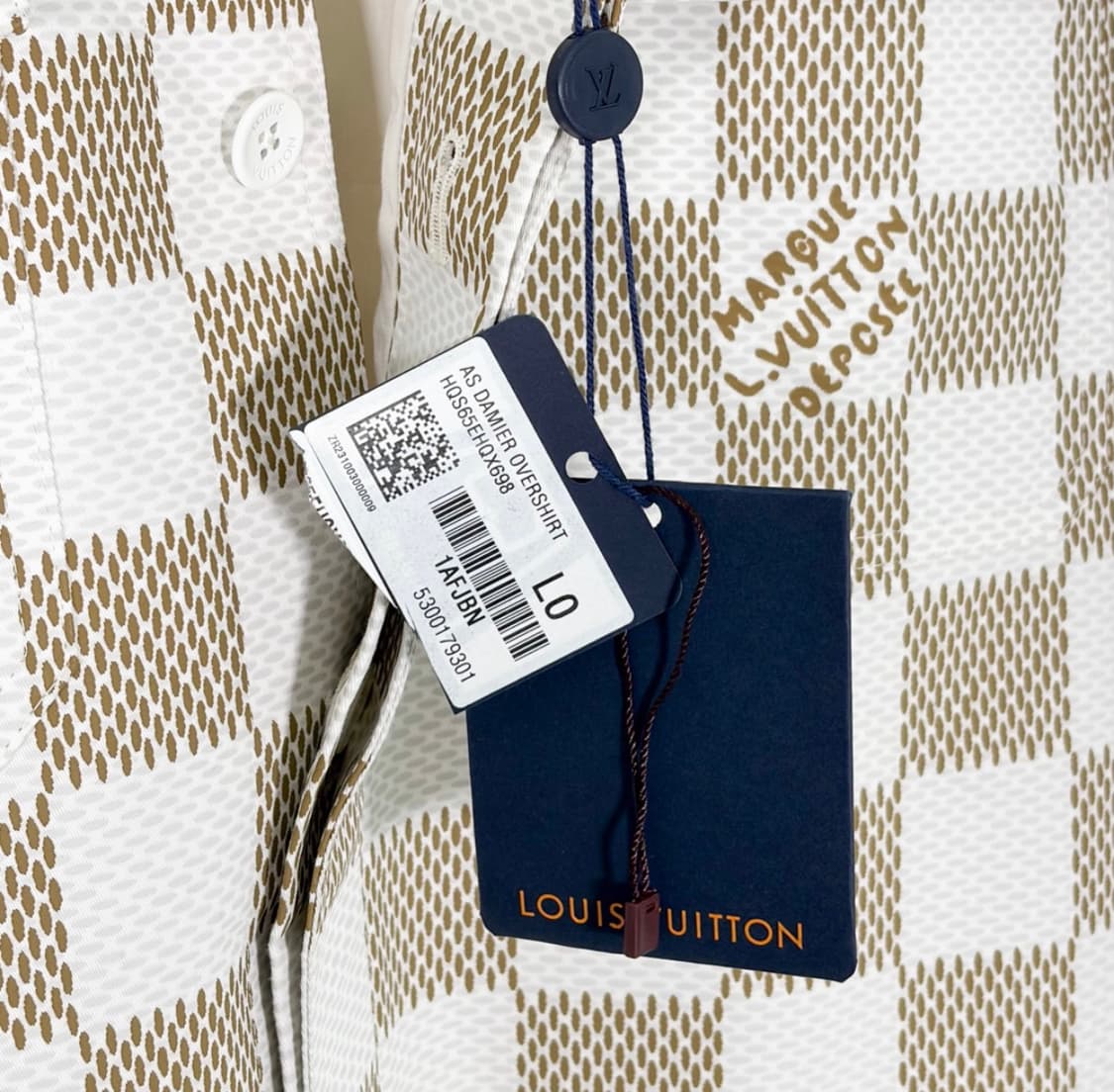 [L] 루이비통 남성 다미에 모노그램 코튼 나일론 오버사이즈 셔츠 자켓 상품이미지6