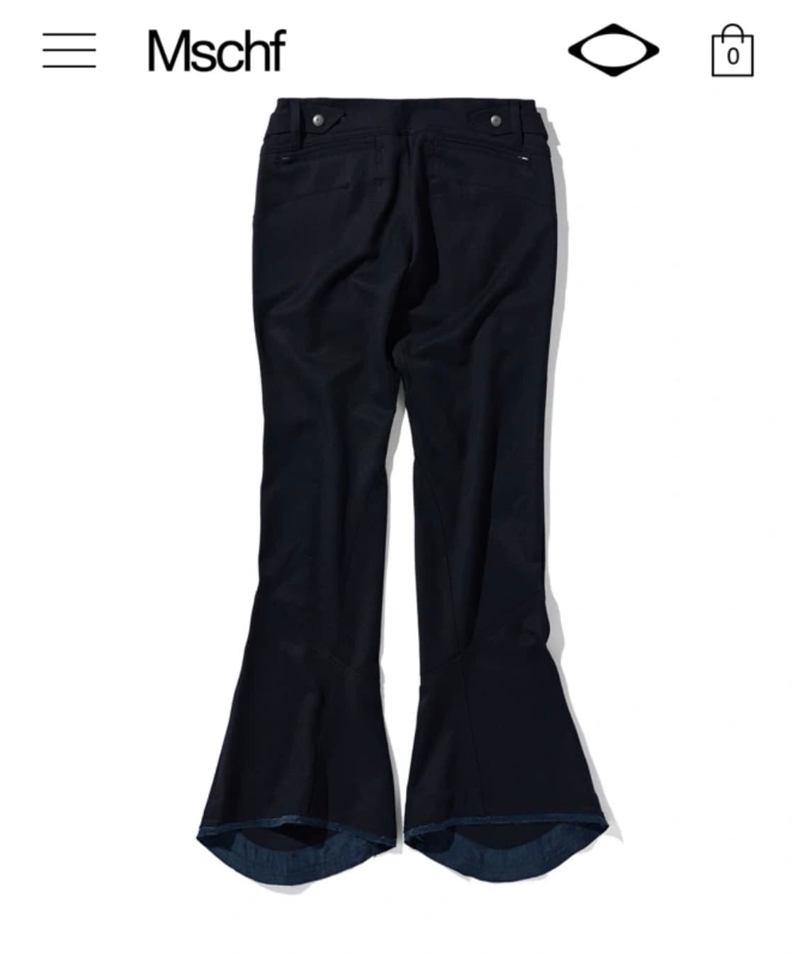 미스치프 25FW CONTOUR WEAVE PANTS_NAVY 새상품 상품이미지3