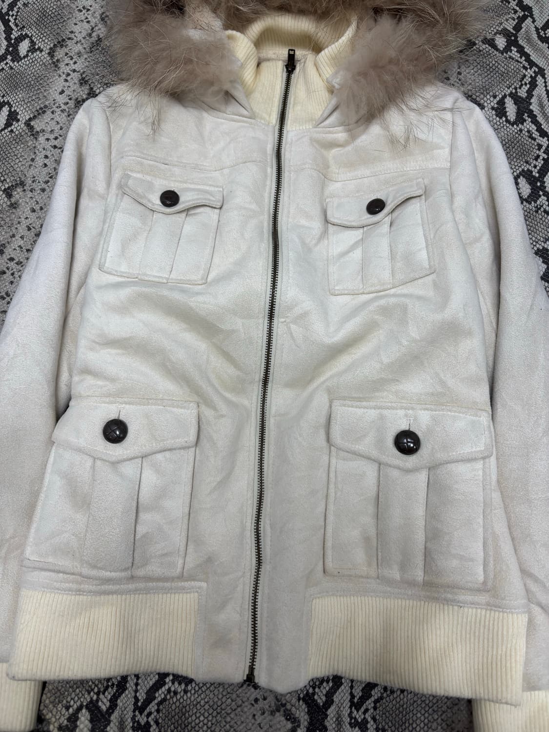 [00‘s]Multi Pocket Fur Hoodie Jacket 상품이미지3