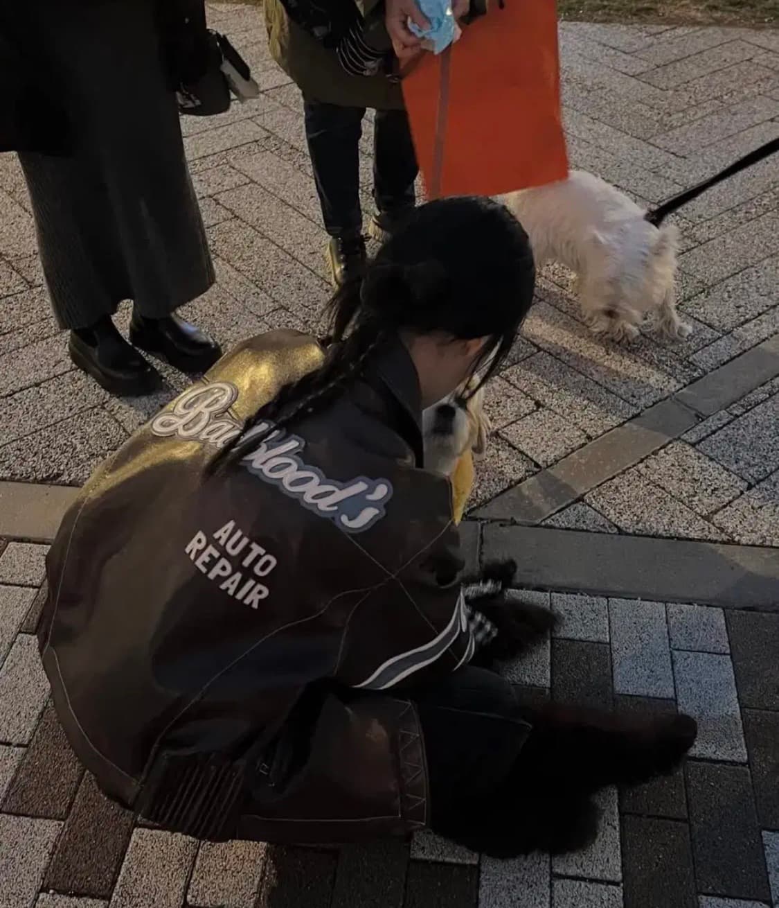 배드블러드 레더 바시티 자켓 브라운 M 상품이미지4