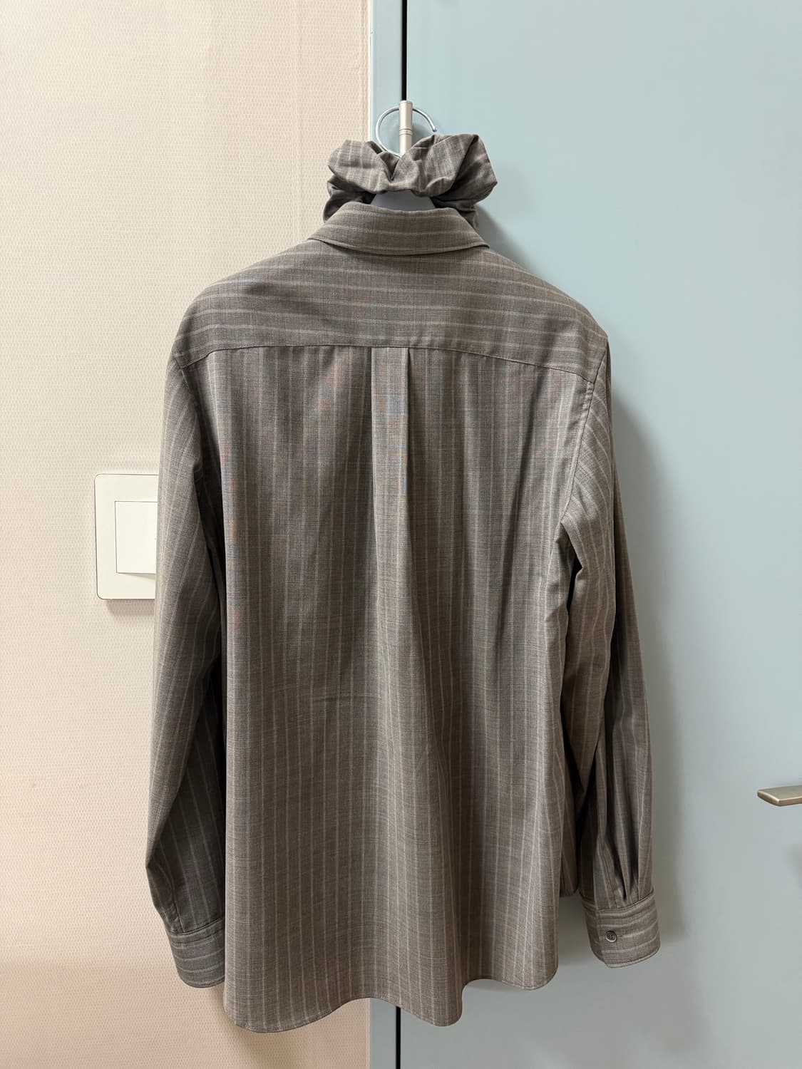 lfm 울 셔츠 + 스크런치 상품이미지2