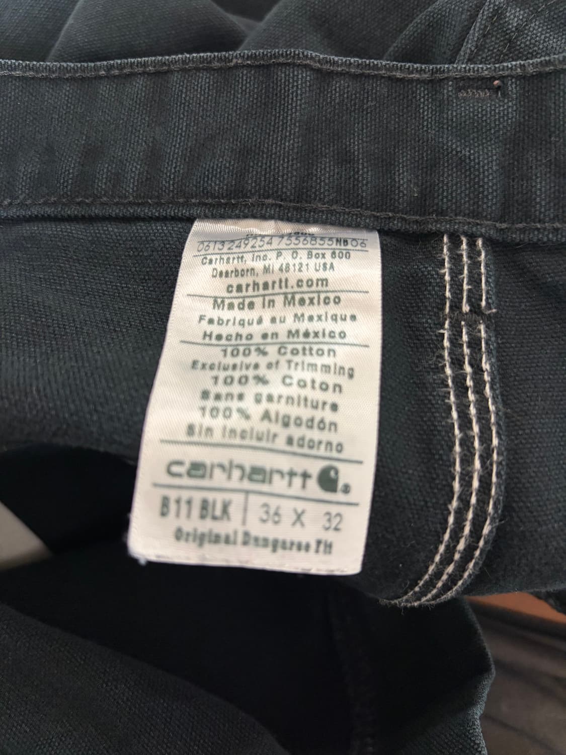 vintage 빈티지 칼하트 싱글니 카펜터 팬츠 블랙 carhartt 상품이미지4