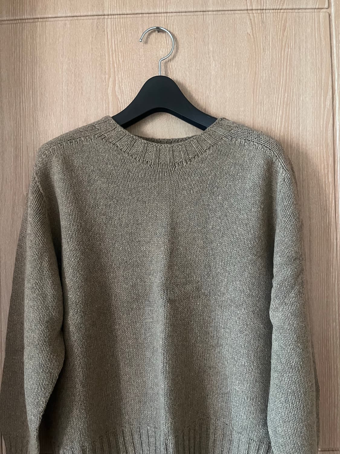 낫띵리튼 홀가먼트 크루넥니트 warmwood 상품이미지3