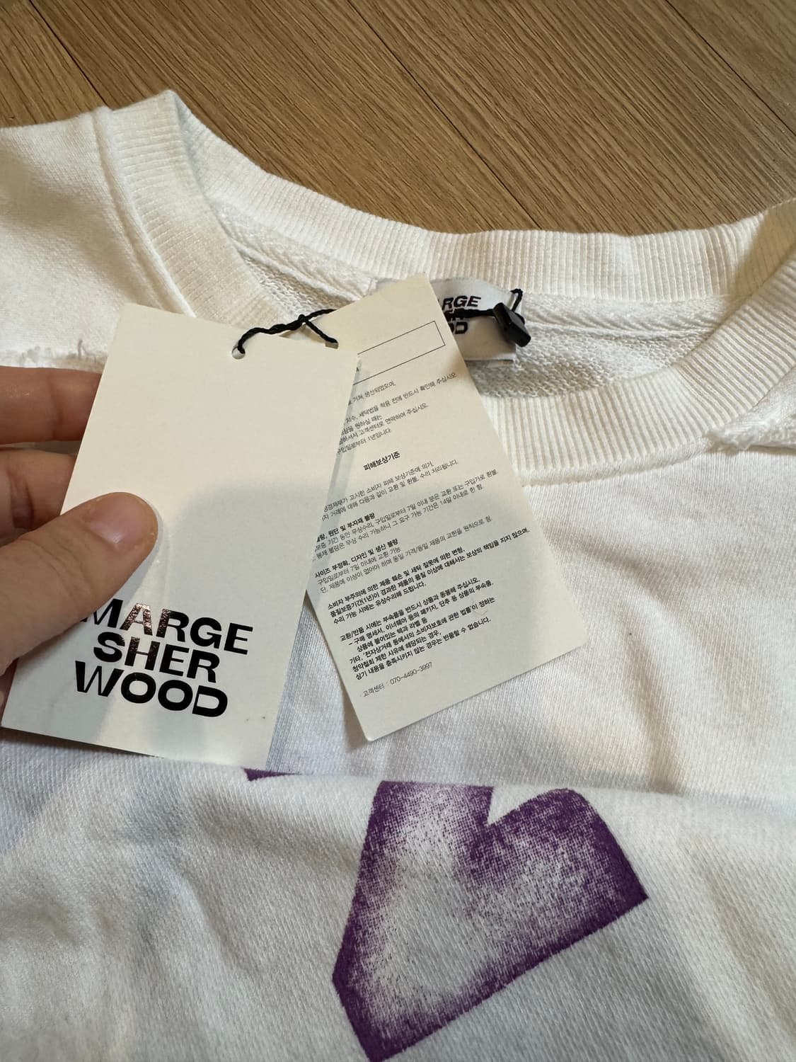 새상품 마지셔우드 크롭 스웻셔츠 상품이미지6