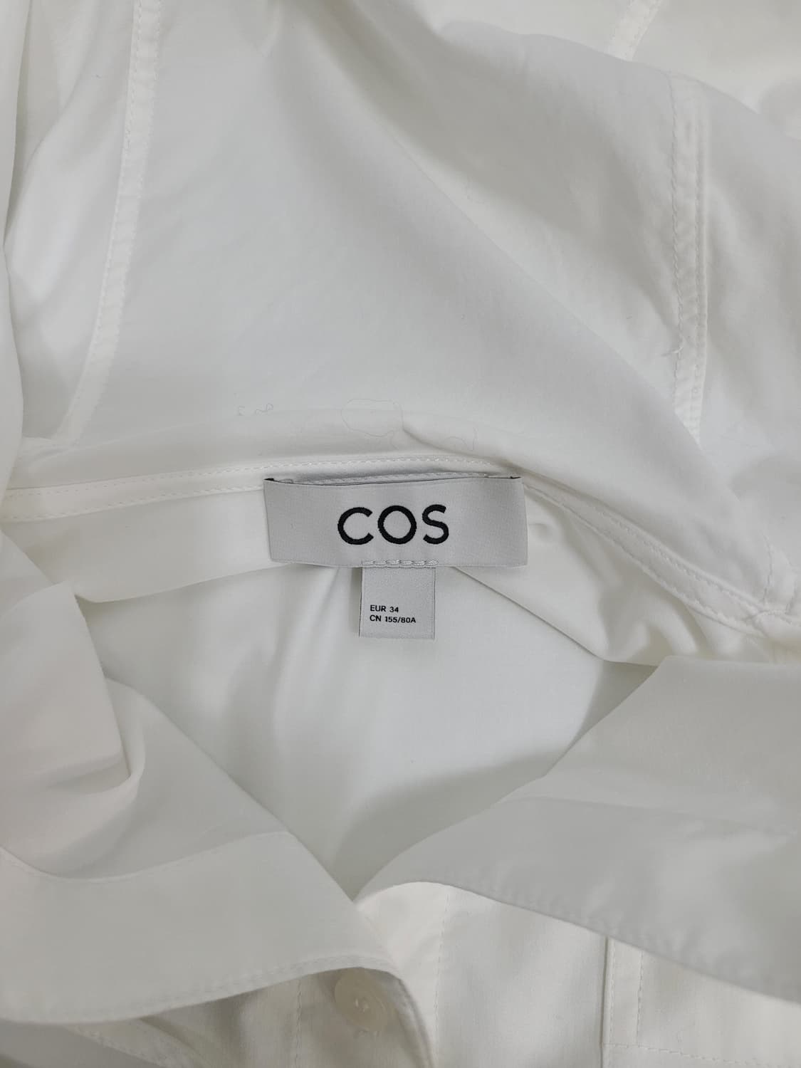 COS 24SS 코스 루즈핏 후드 셔츠 아우터 / 여 EUR 34 화이트 상품이미지8