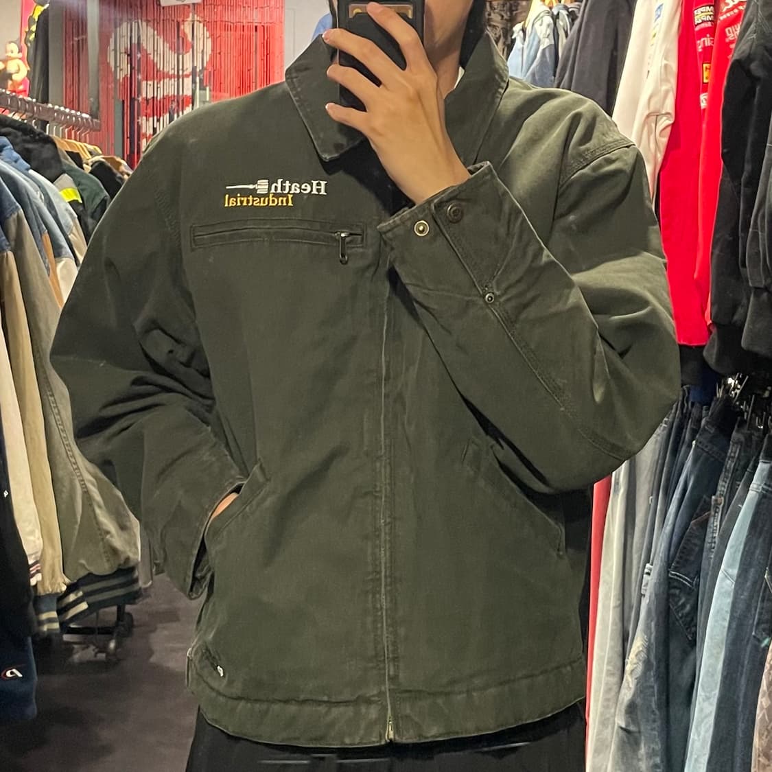 [IM] VTG 빈티지 카키 워크자켓 상품이미지3