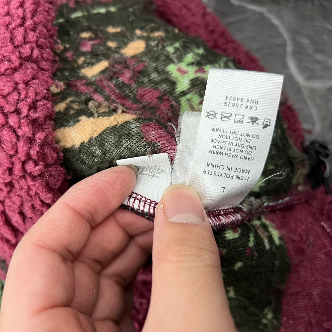 스투시 하와이안 자카드 플리스 집업 자켓 상품이미지5