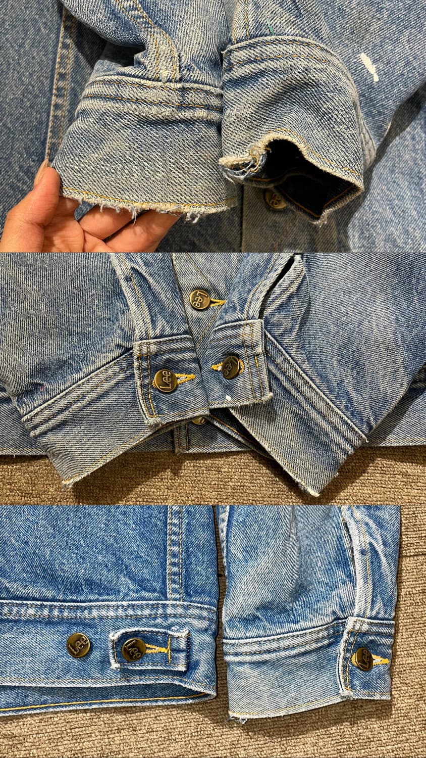 80s Lee 리 스톰라이더 데님 자켓  상품이미지8