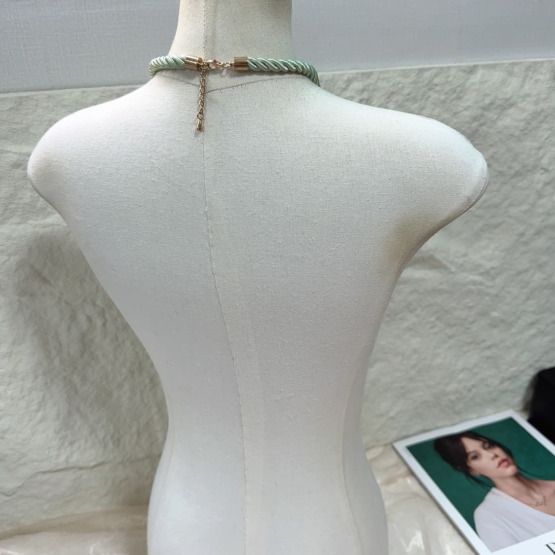 빈티지 망사 플라워 오리엔탈 브레이드 목걸이 상품이미지4