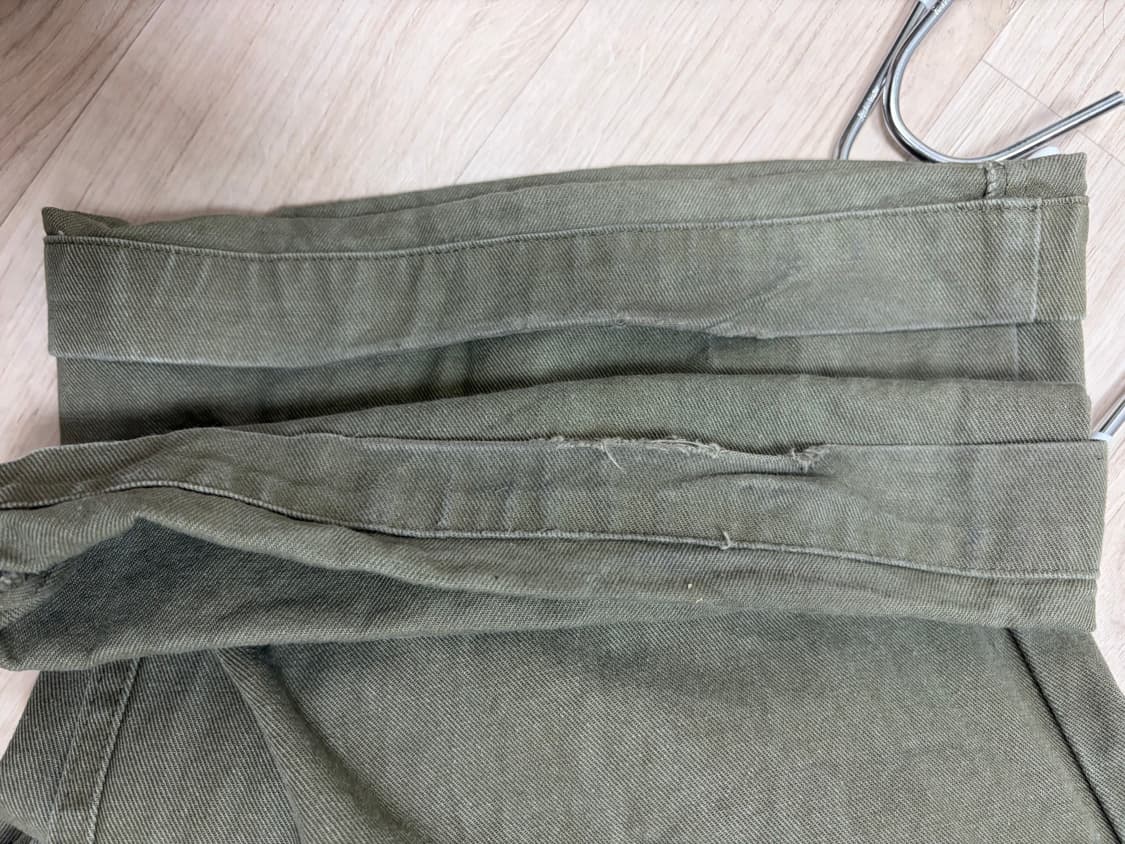 다이브인 무민서 베른 워시드 카고 팬츠 카키  상품이미지3