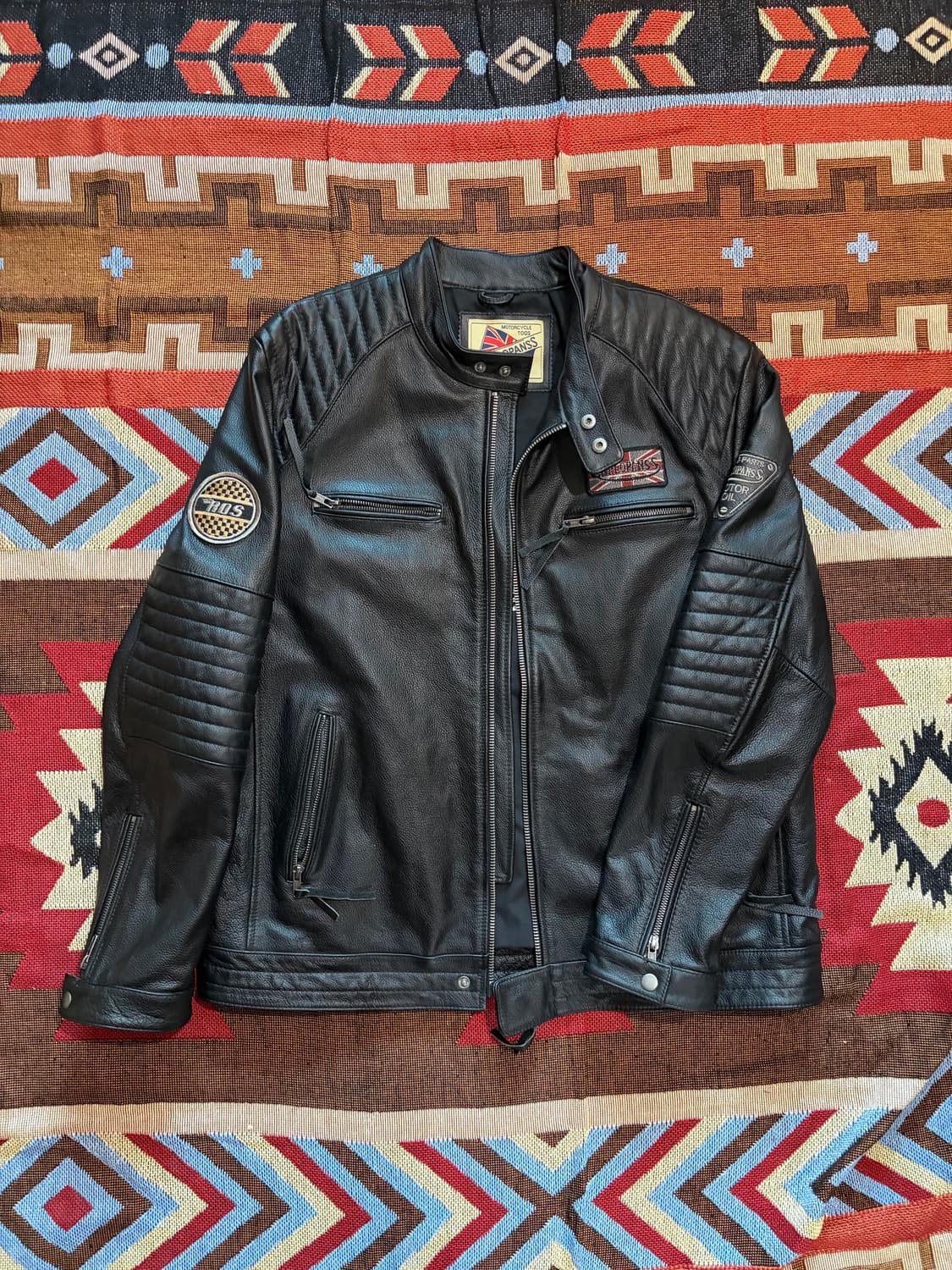 4XL) 양가죽 모터사이클 레더 자켓 상품이미지1