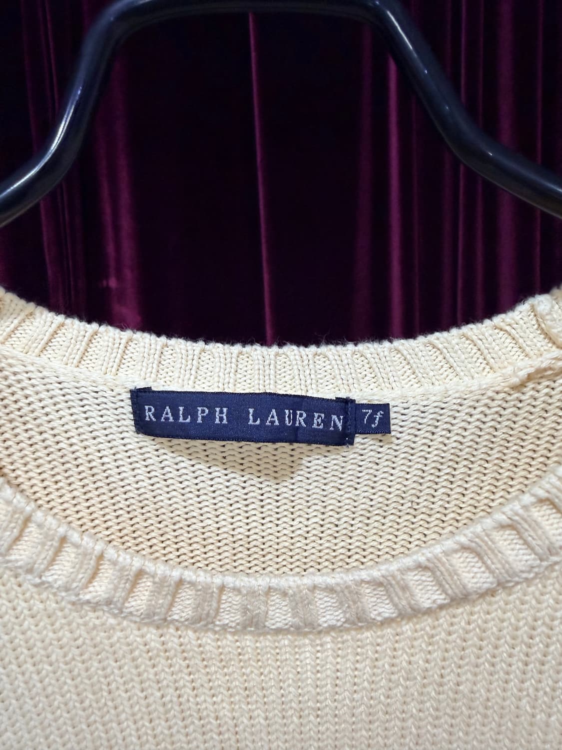 vintage RALPH LAUREN cotton knit 상품이미지3