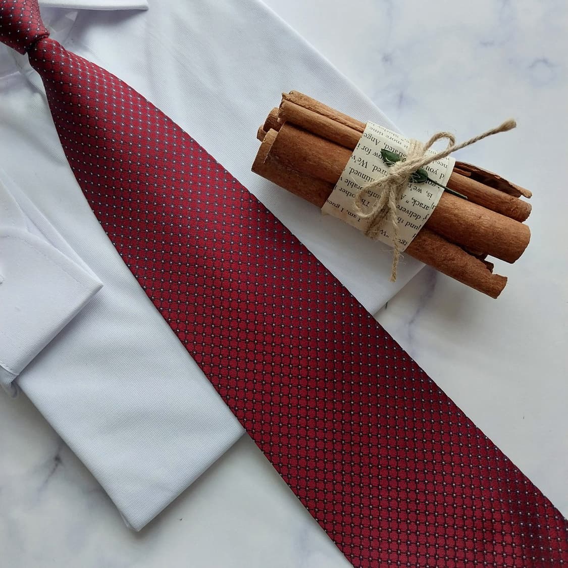 아쿠아스큐텀 실크 마이크로 패턴 넥타이 10.1cm A+등급 K2034 상품이미지4