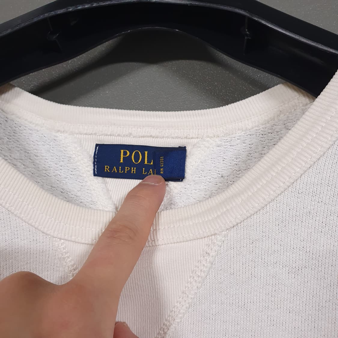 M) 폴로 랄프로렌 신형 RL67 스피드 체이서 맨투맨 스웻셔츠 크림 상품이미지6