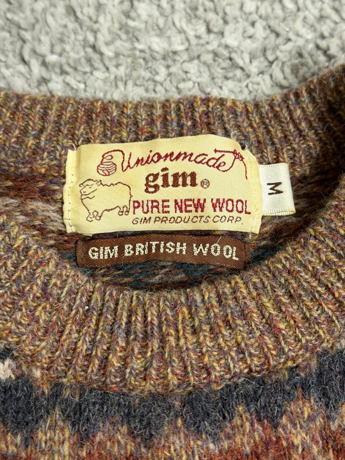 gim 브리티시 울 페어아일 니트 상품이미지4