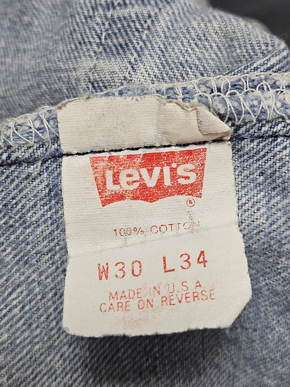 90's 리바이스 501 자수 데님 상품이미지6
