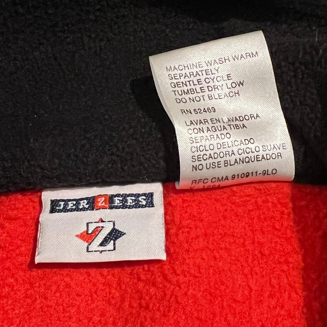 빈티지 90s JERZEES Z 컬러블록 플리스 하프집업 상품이미지7