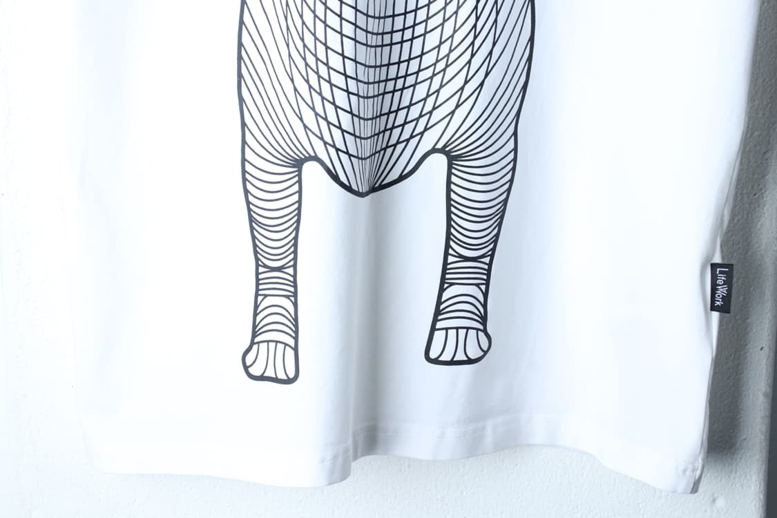 (M-XL) 라이프워크 반팔 티셔츠 빅로고 불독 화이트-H33591 상품이미지4