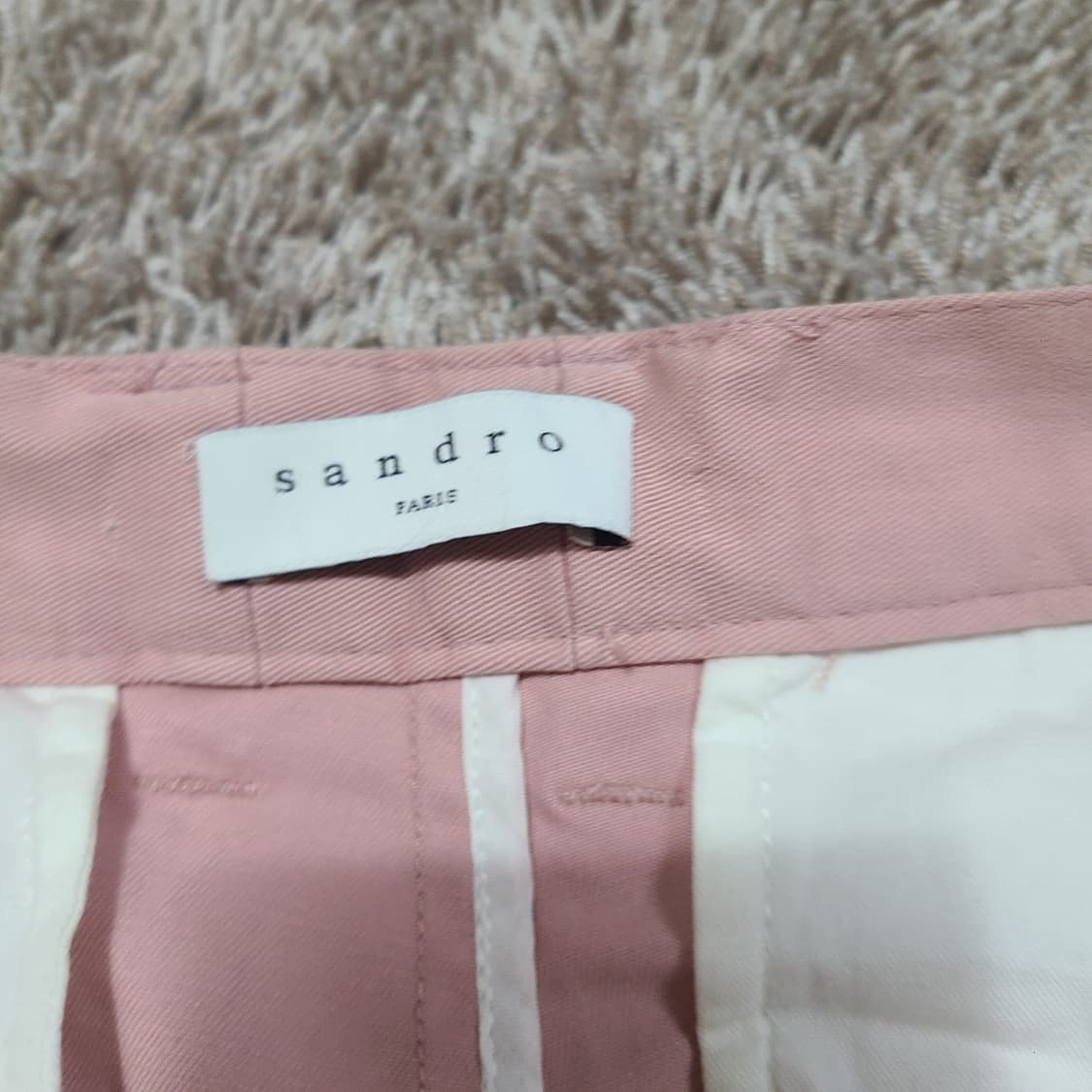 산드로 핑크 면바지 40사이즈 상품이미지4