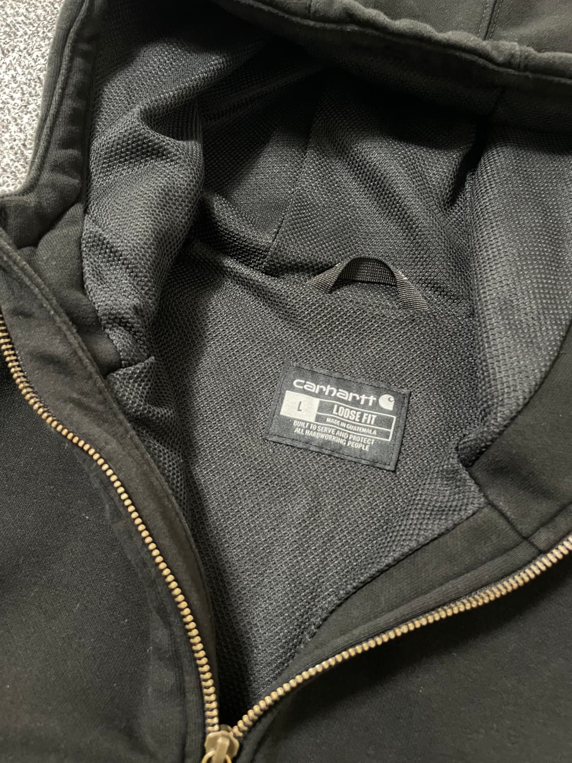 빈티지9. 칼하트 레인디펜더 패치로고 루즈핏 후드집업 후드 티셔츠 스웻 상품이미지3