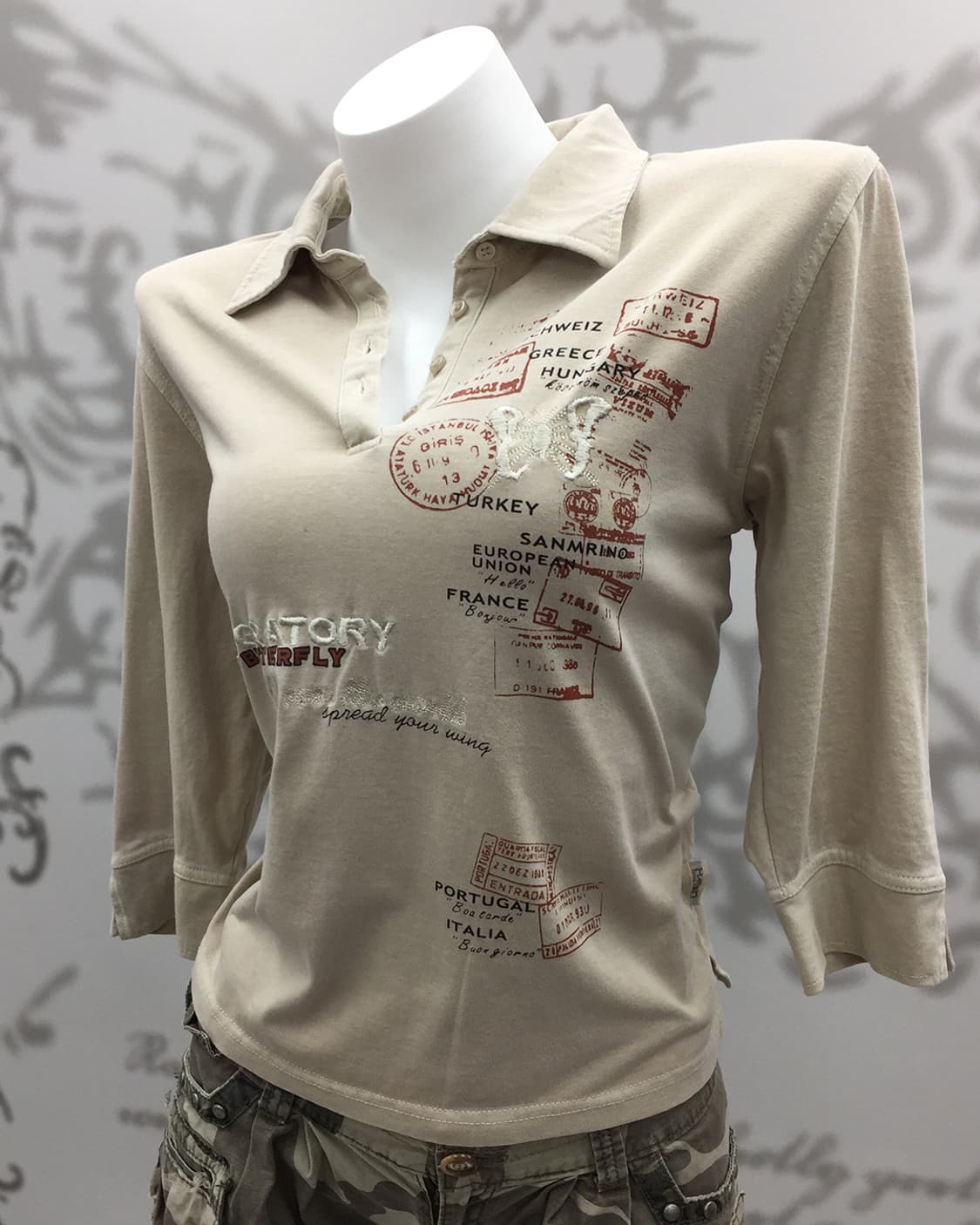 Y2K collar long sleeves 상품이미지3