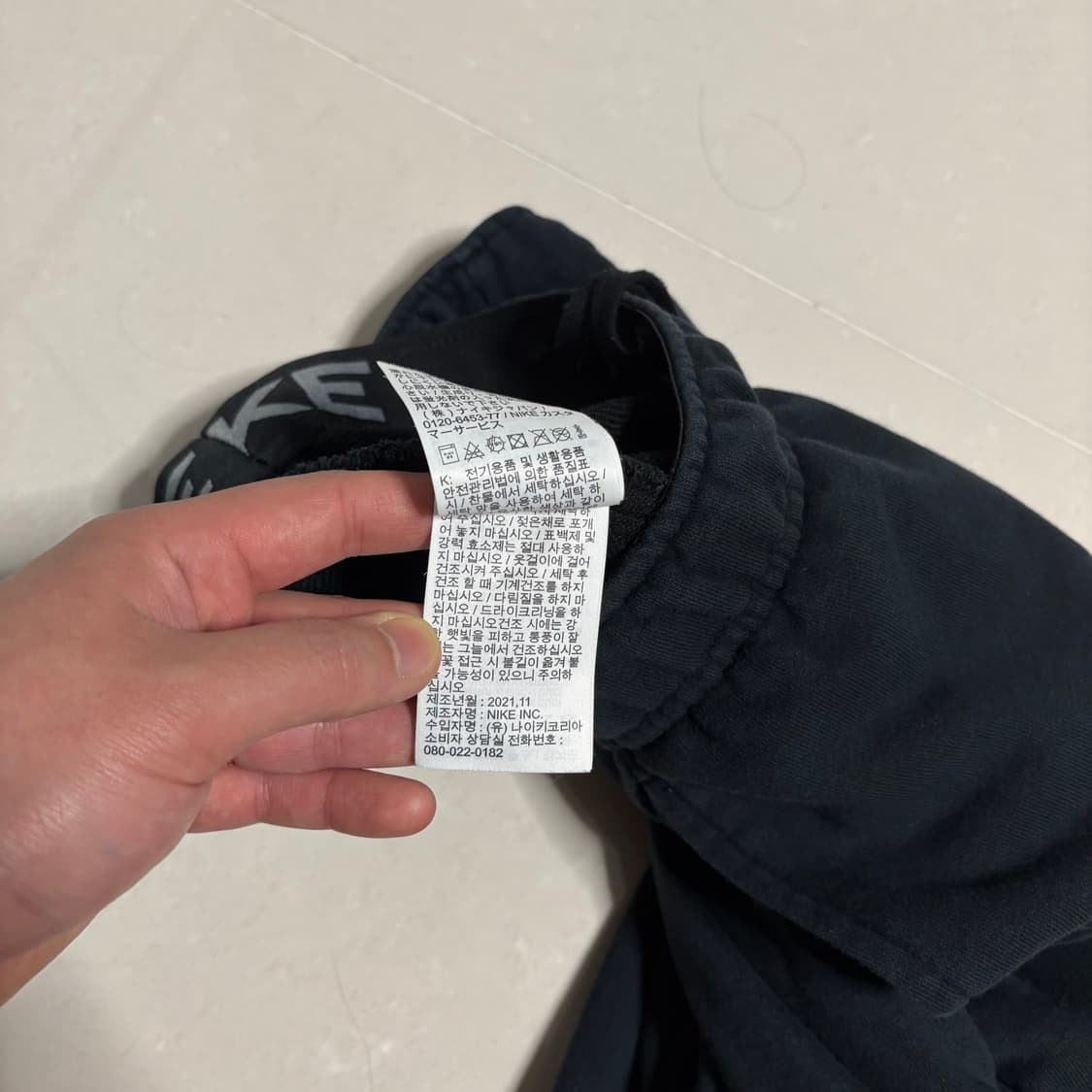 정품 나이키 스우시 블랙 조거팬츠 트레이닝 바지 상품이미지10