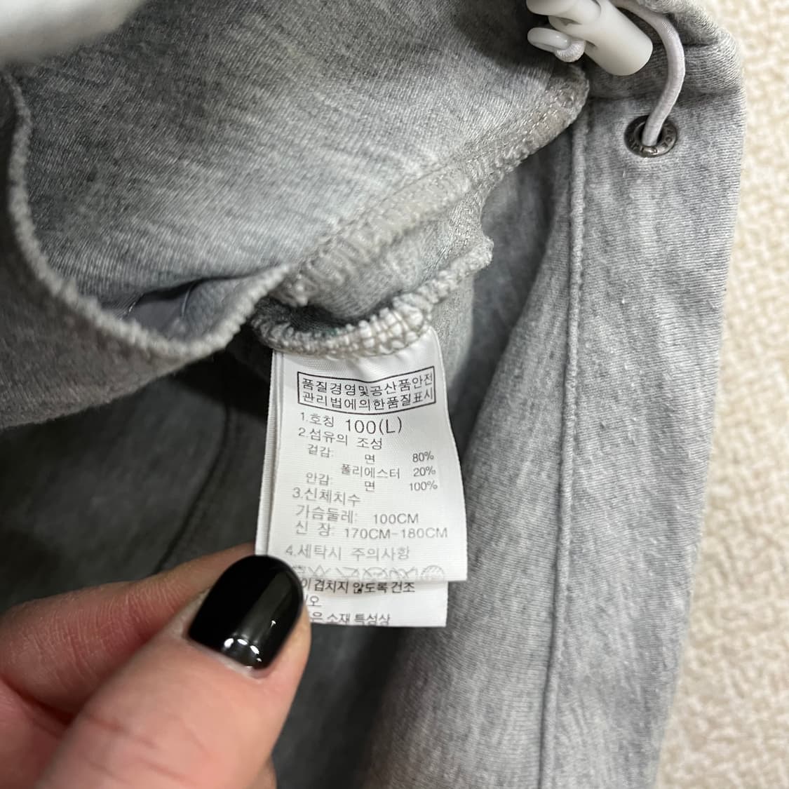 100 노스페이스 언발 후드 집업 자켓 0129M1 상품이미지3