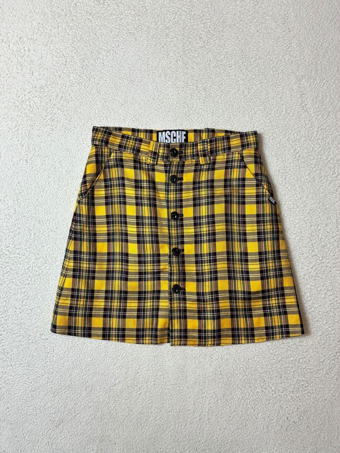 미스치프 MSCHF 타탄체크 버튼업 미니 스커트 PN7417 상품이미지1