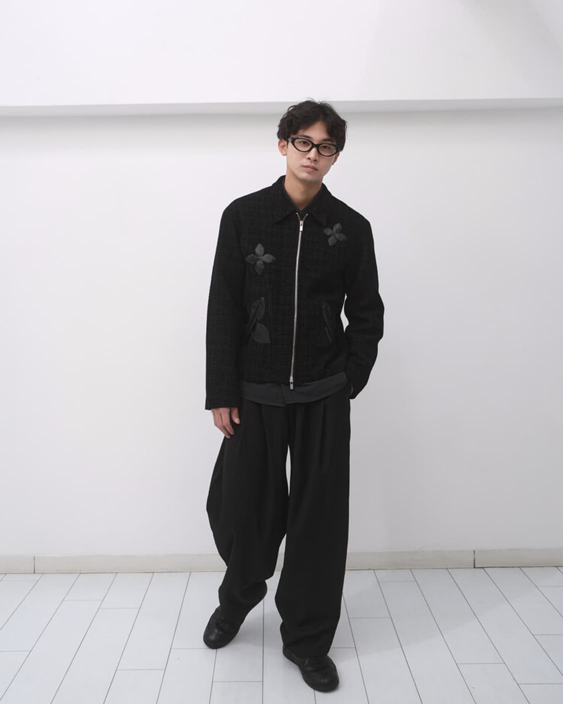 음양 eyc 낙화 트위드 자켓 상품이미지3