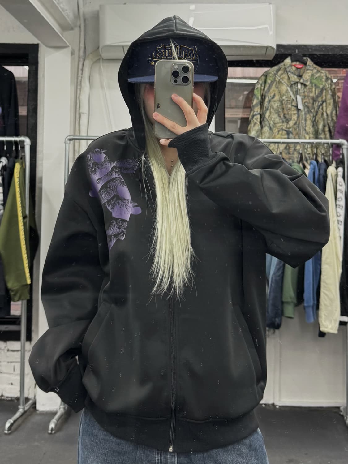 카라쿠리 타마시 오리엔탈 후드집업 상품이미지2