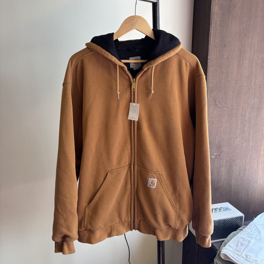 16692 - 칼하트 베이지 후드 집업 상품이미지2