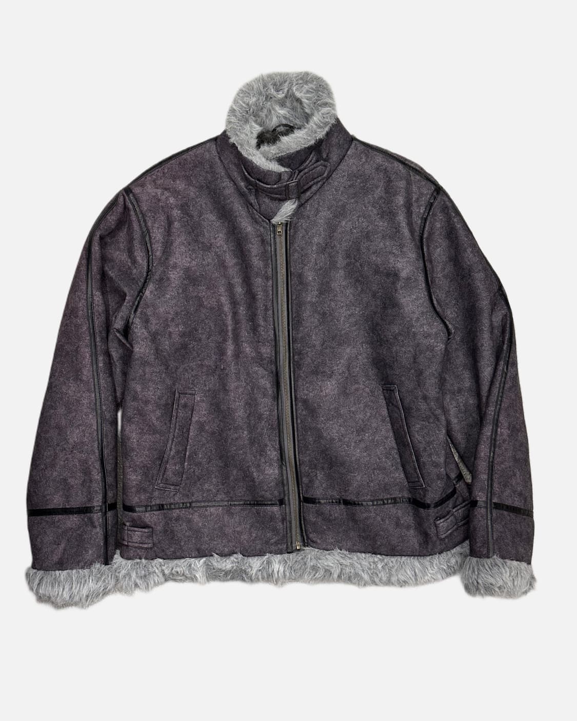 grunge fur shearling jacket 상품이미지2