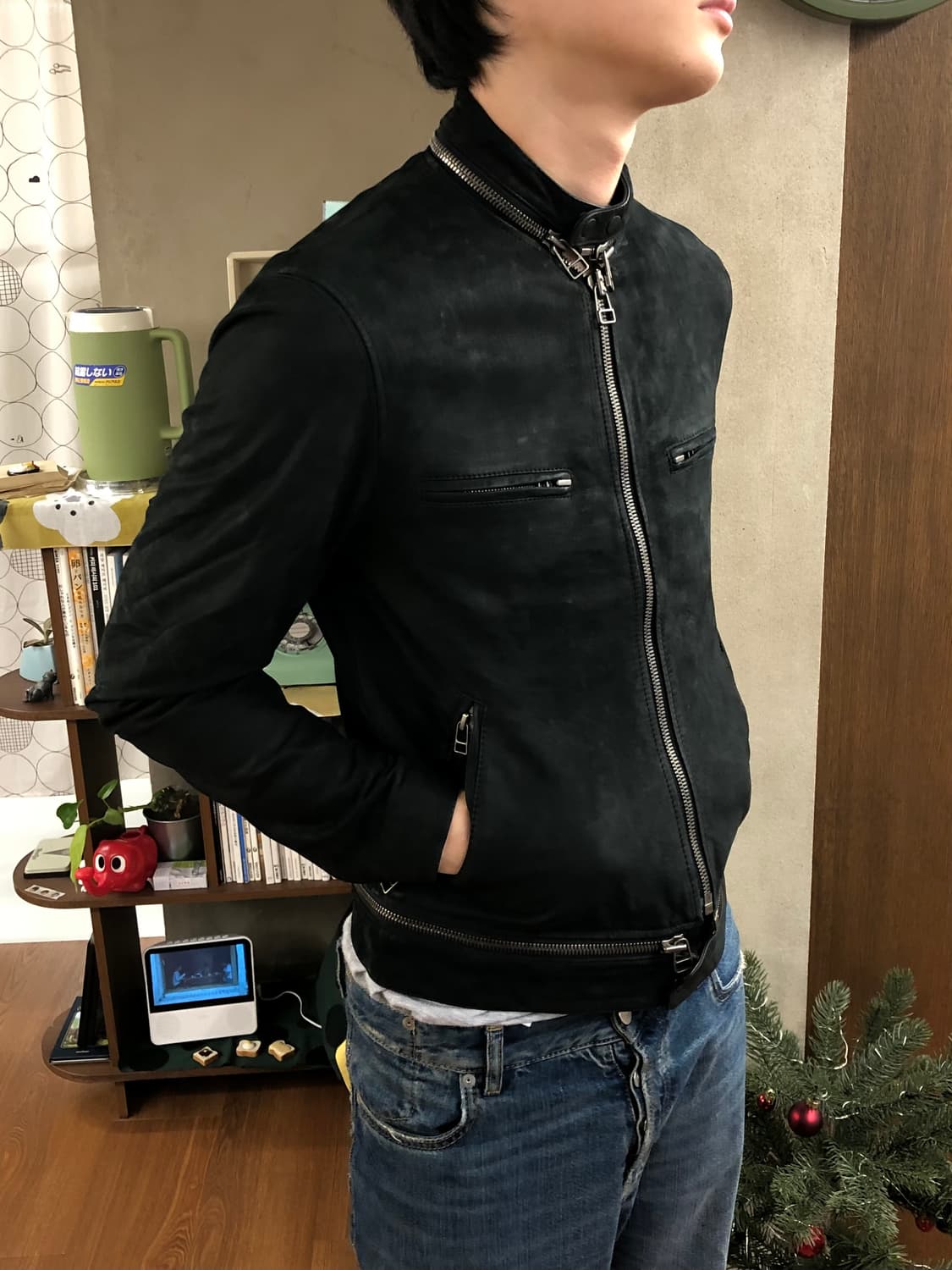 N.Hoolywood 바이커 양가죽 자켓 36 상품이미지4