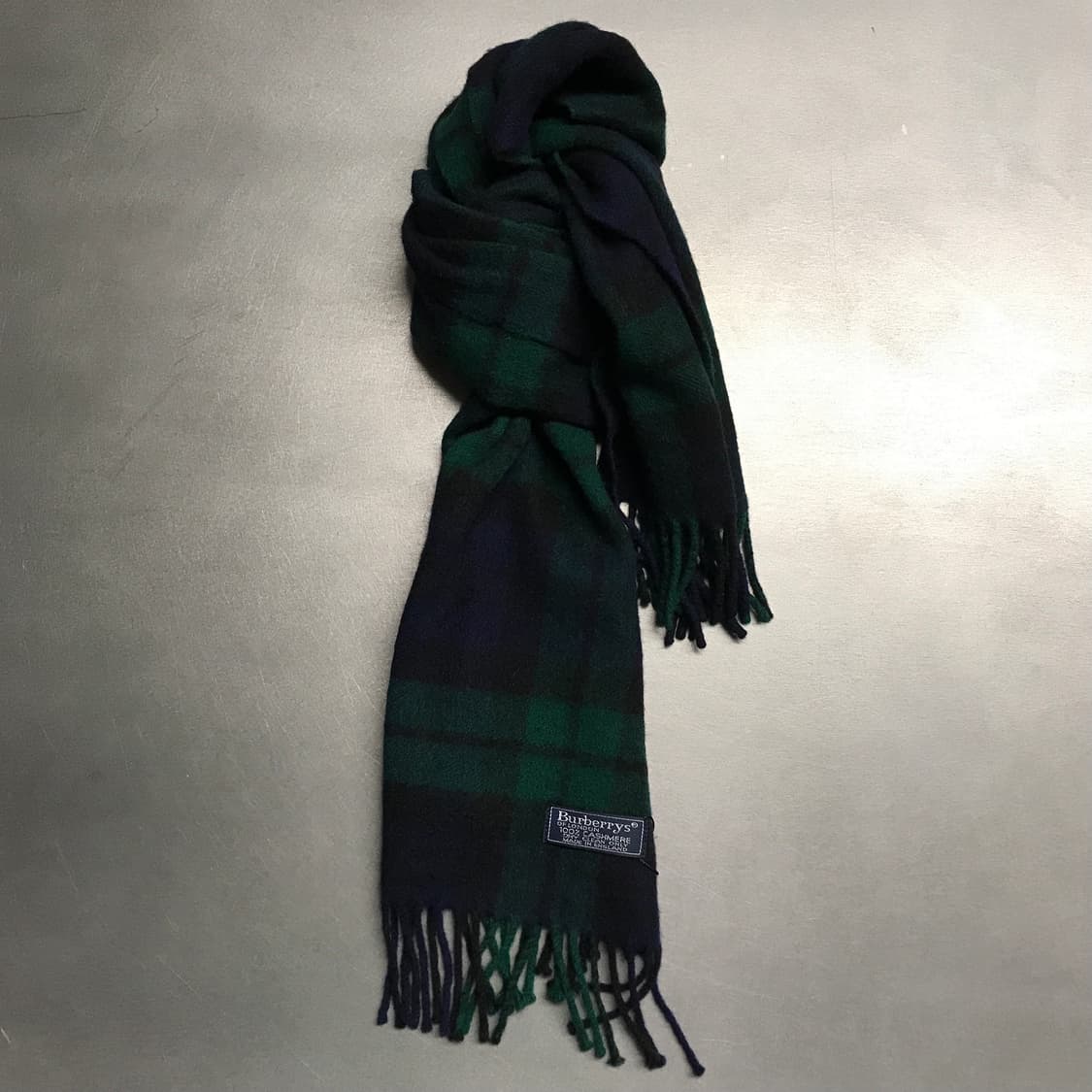 버버리 정품 캐시미어 머플러 그린 상품이미지1